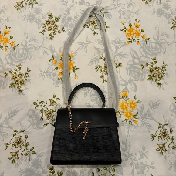 Luana Italy Ebony Paley Satchel NWT - Picture 2 of 11